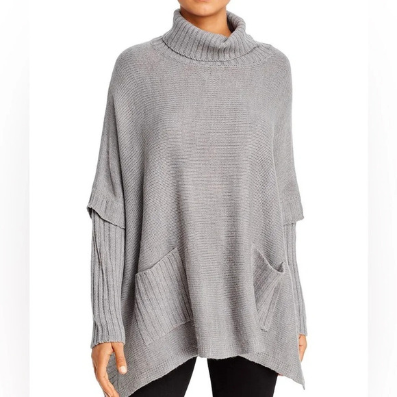 Alisou Audew Jackets & Blazers - Alison Andrews Grey Poncho Size S/M Long Sleeve